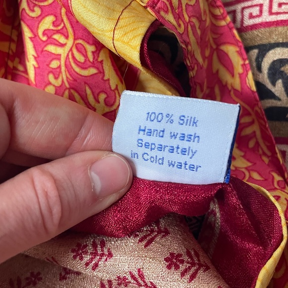 Mexicali Blues Silk Reversible Wrap Skirt - Picture 4 of 4